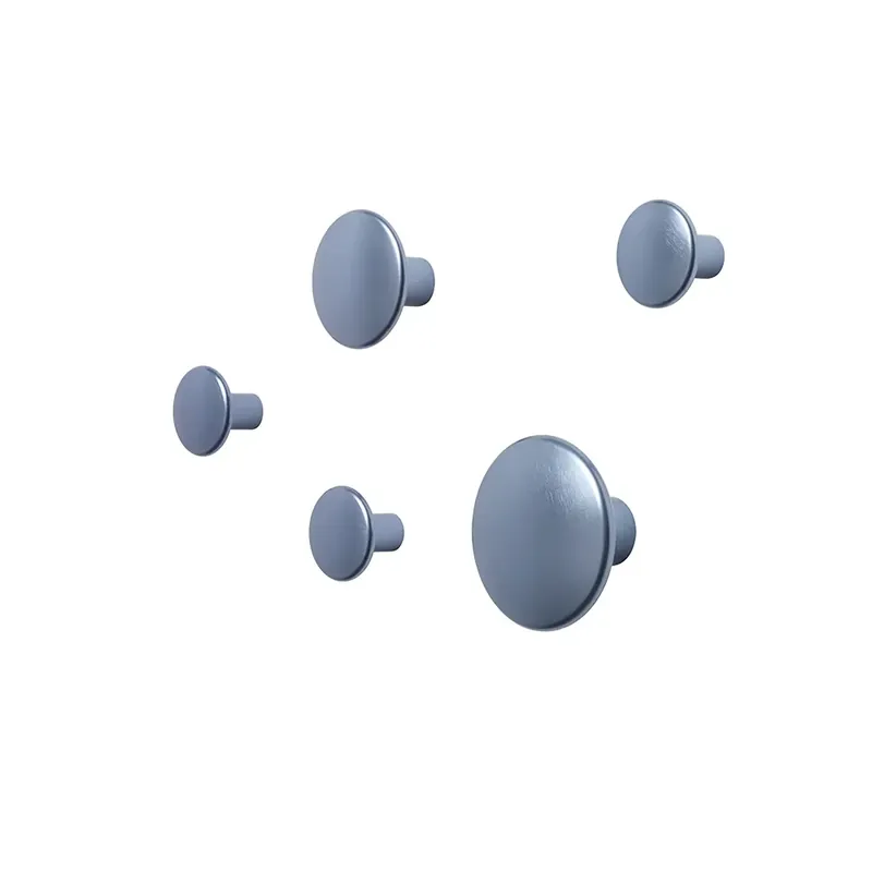 Dots Metal Set of 5 - Pale Blue Snabb frakt